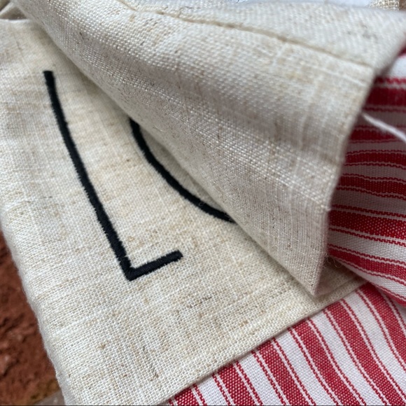 Rae Dunn JOY/LOVE/PEACE Embroidered Cotton Stockings Set - Picture 3 of 4